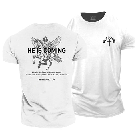 Men's Jesus Is Coming Cotton T-Shirt